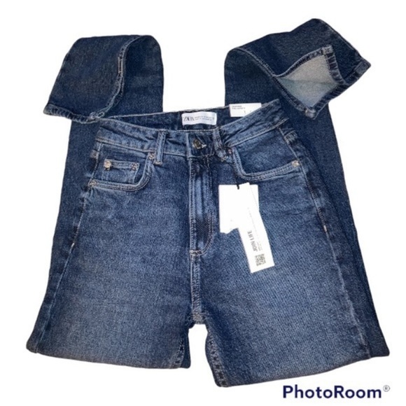 ZARA Split Slim Full Length Jeans Blogger Insta Favorite - Picture 5 of 12